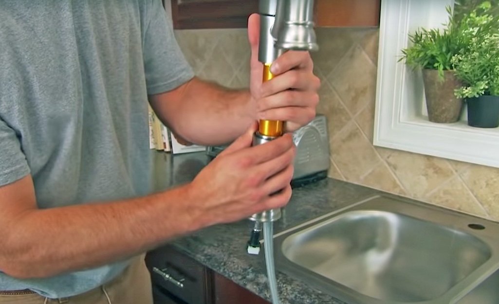 Faucet installation in a residential home